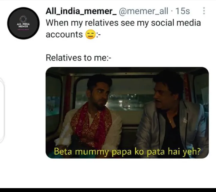 Relatives ka ma ka😐
