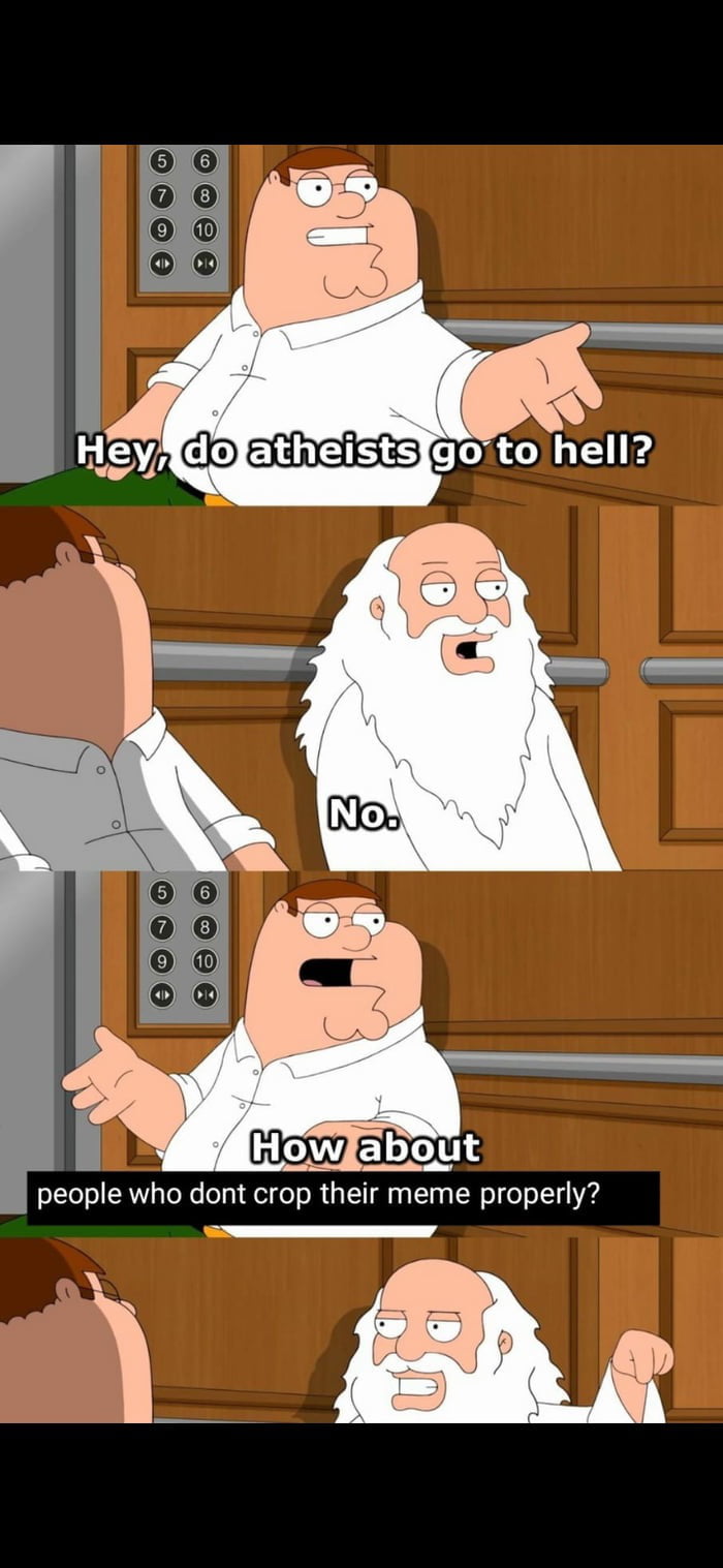 Screenshot from a badly cropped meme