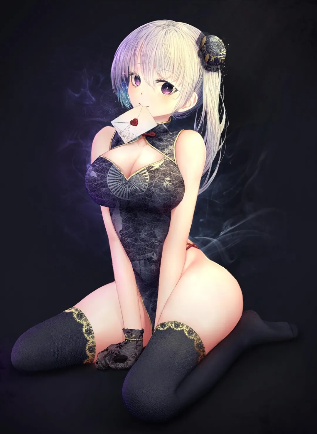 She tried some ecchi poses