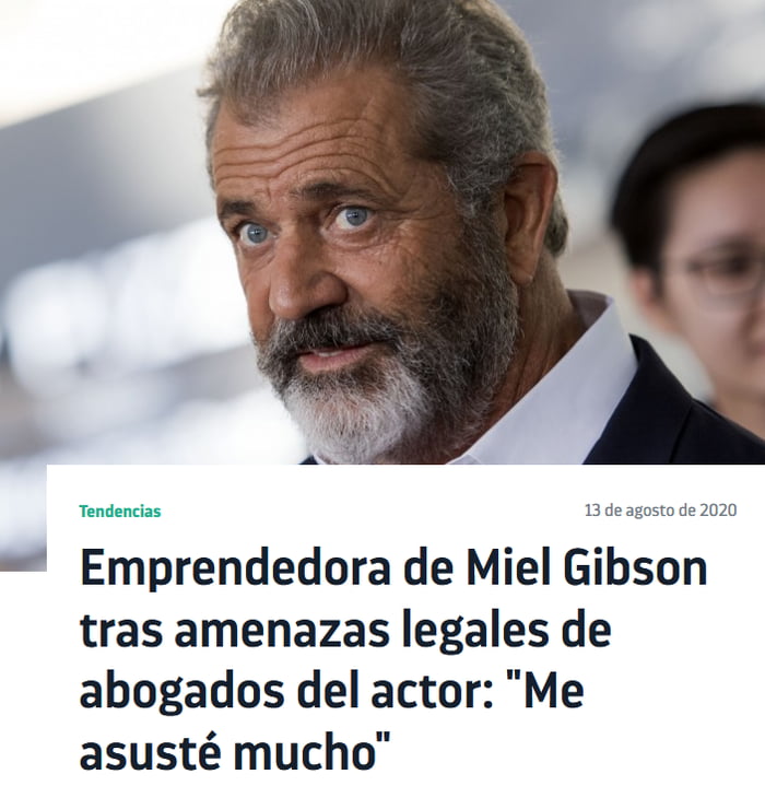 So now... this motherfkr's lawers sue a single mom of 4 in chile just for put his fkn face in a label of honey jar that she sell from her home named MIEL GIBSON.... what is happening with this ppl?