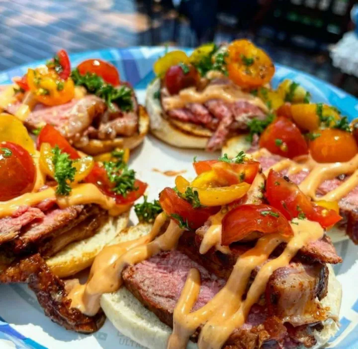 Steak bagels