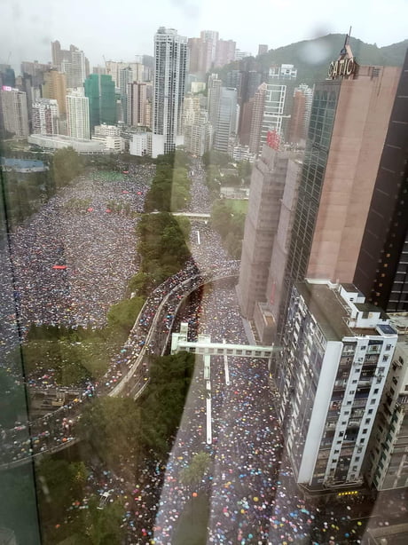 The protest rally in Hong Kong right now (source: twitter)