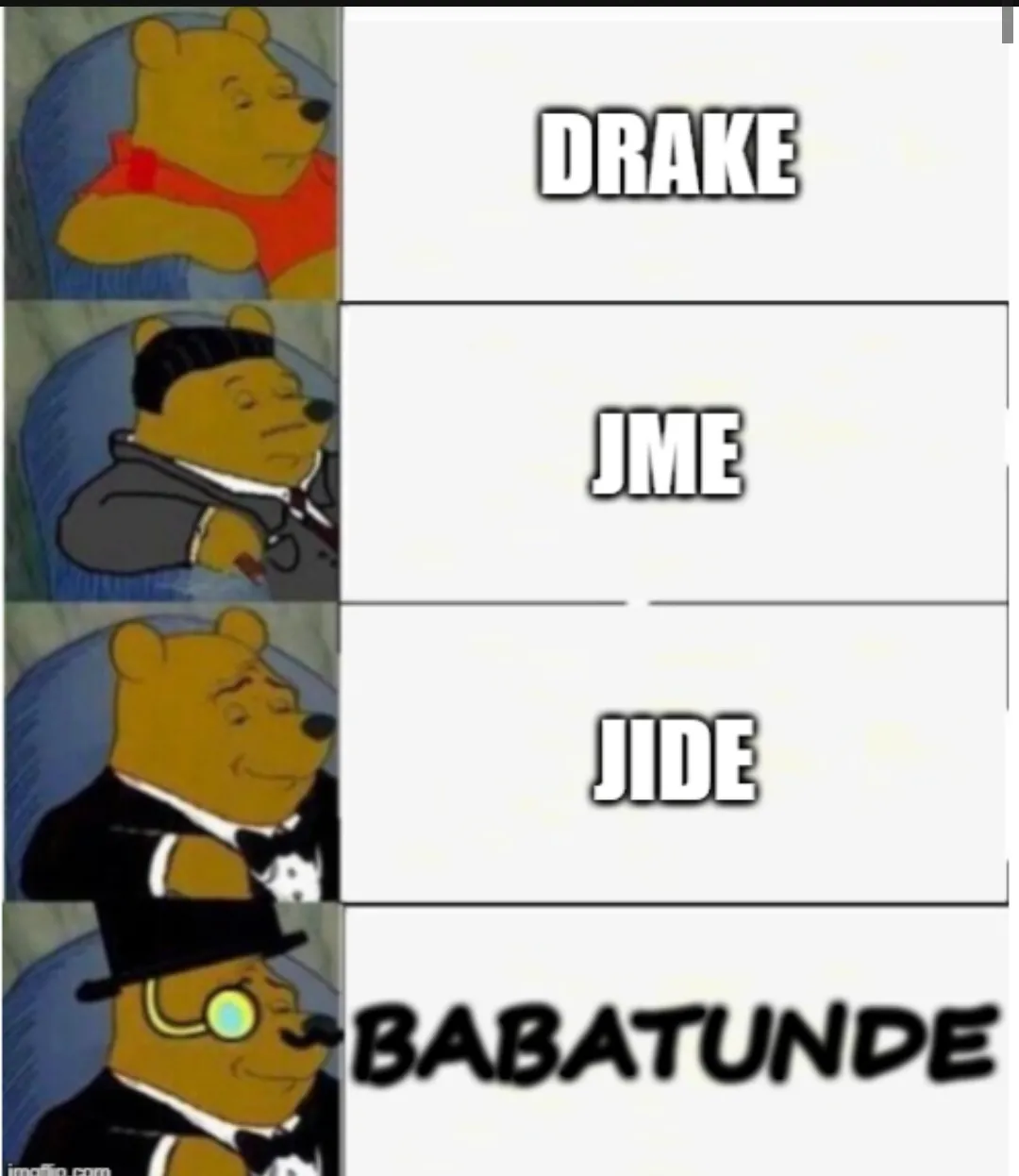 The rapper with last letter of the name e