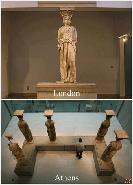 These ancient statues kept apart