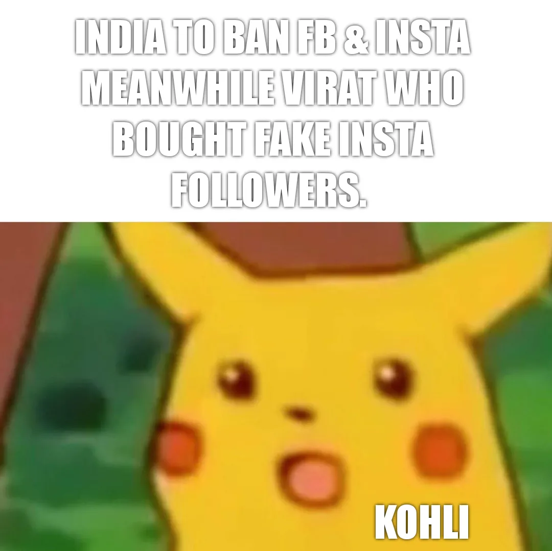 Virat Insta followers