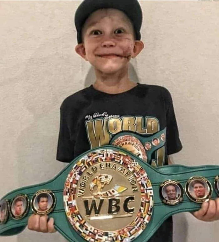 WBC gave the title of World Champion to the 6-yo kid that fought a german shepherd to save his 3-yo sister. (Kid ended up with over 90 stitches on his face/body)