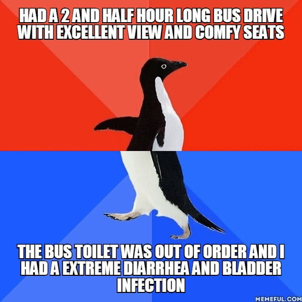 We couldn't even stop. I tought i'm gonna die