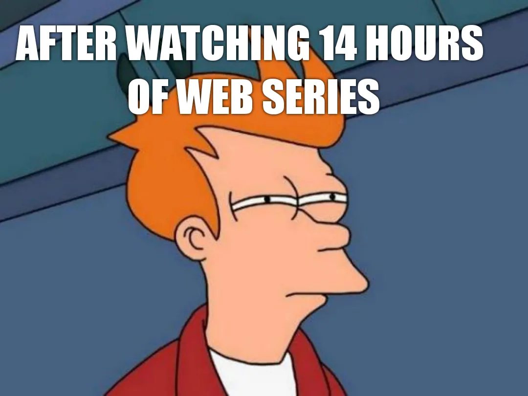 Web series' are sometimes love