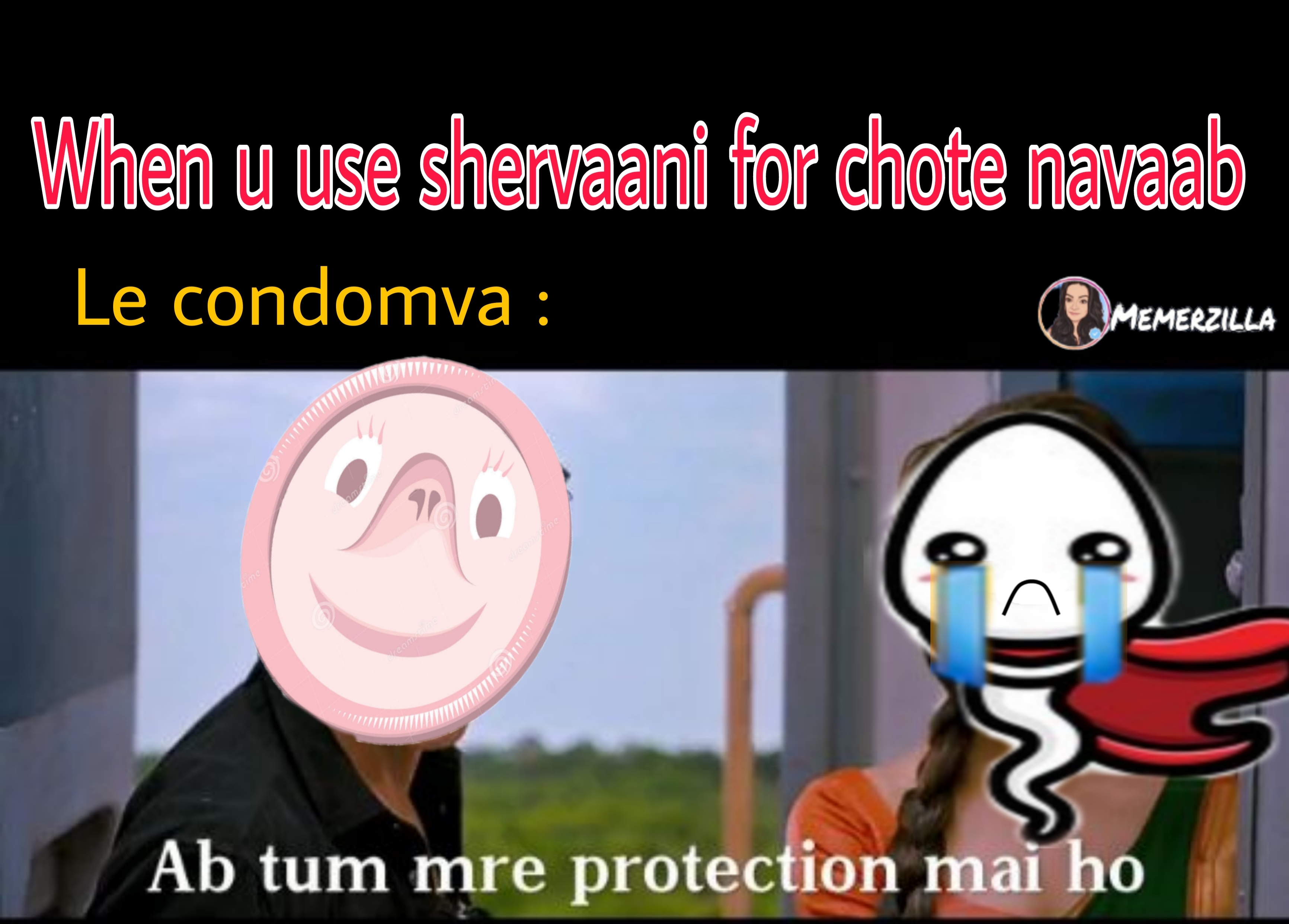 When you use shervaani 😂