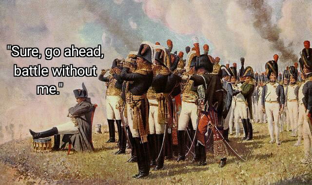 When you're feeling a little depresh but the Glory of France is at stake.