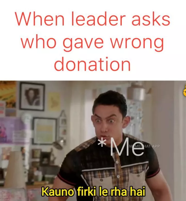 Wrong donation is very annoying